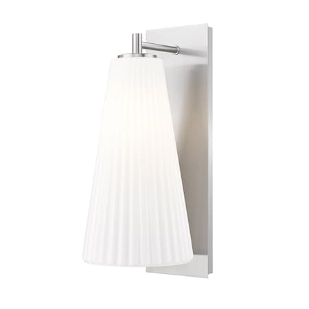 Z-Lite Farrell 1 Light Wall Sconce, 7.25in. W x 16.5in. H, Brushed Nickel 3043-1SL-BN